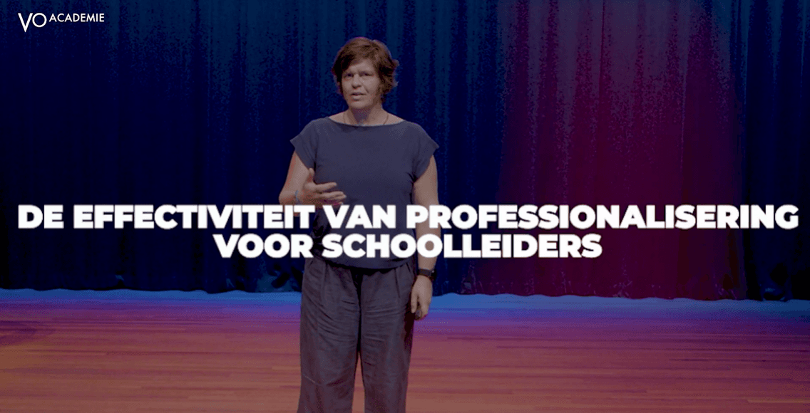 De effectiviteit van professionalisering voor schoolleiders | VO-praat met Els Tanghe